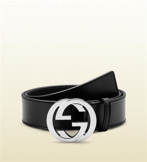 gucci interlocking g belt black|gucci belt interlocking g buckle.